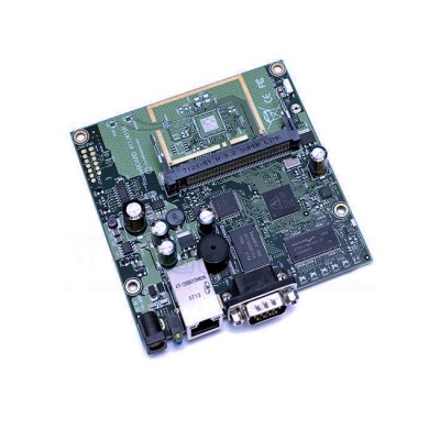 RB411AH :  Atheros AR7161 680MHz Network CPU (overclock to 800MHz), 64MB DDR RAM, 1 LAN, 1 miniPCI, 64MB NAND, RouterOS Level 4