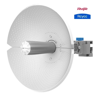 Reyee RG-AirMetro460F 5GHz Wireless Bridge PTP/PTMP CPE, 802.11ac, Freq 5GHz Hi-Speed 867Mbps, Gain 23 dBi, 1 x 10/100 Port, All-in-one Cloud Management Support, IP65 Weatherproof, 24 V Passive PoE included (มี 1 ตัว)