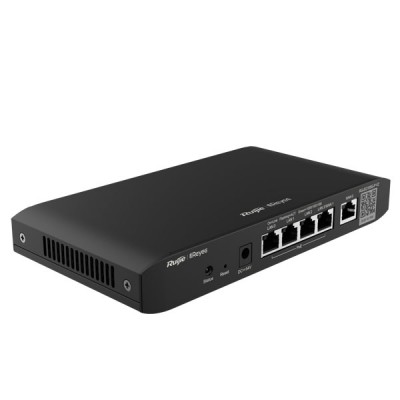 Reyee RG-EG105G-P V2 Cloud Managed Router 2 WAN Load Balancing Support , 5 Gigabit Ethernet  Ports (WAN/LAN), Including 4 PoE/POE+ Ports with 54W POE Power budget, Free Cloud Management