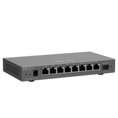 Reyee RG-EG209GS Cloud Managed Router Multi-WAN Load Balancing Support , 8 Gigabit Ethernet  Ports (WAN/LAN), 1 Gigabit SFP Port, Free Cloud Management