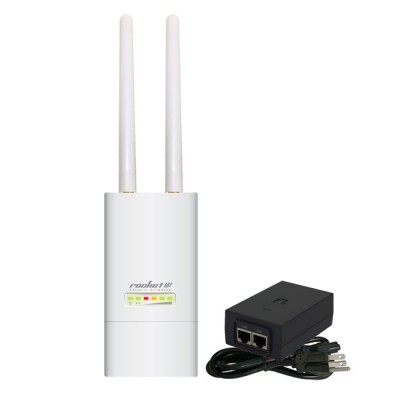 Ubiquiti rocket M2-ANT5 airMAX Indoor/Outdoor AP, Freq 2.4GHz 150+Mbps, Omni Ant 5dBi 2x2 MIMO, Hi-Power 28dBm, 1-Port 10/100 Ethernet