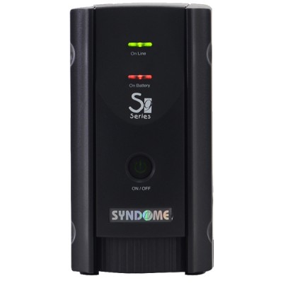 SYNDOME S9-800 (800VA/360Watt) จ่ายกำลังไฟได้เต็ม VA/Watt มีระบบป้องกันไฟกระชากทางสายโทรศัพท์ (Surge Protection)