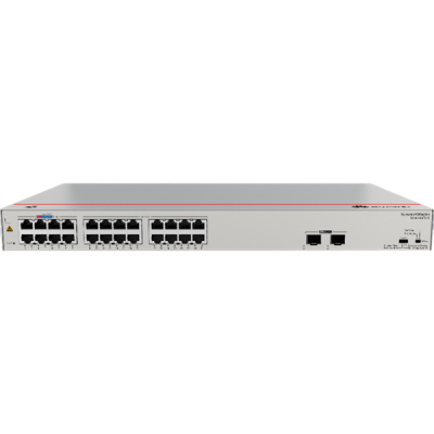 Huawei S110-24LP2SR Unmanaged Switches 24*10/100/1000BASE-T ports 124W PoE+, 2*GE SFP ports Fanless AC power Adapter