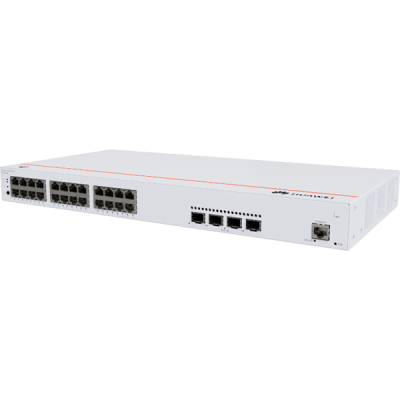 Huawei S220-24P4X L2-Manage PoE+ Switch 24 ports 10/100/1000BASE-T ports 400W PoE+ SFP+ 4 ports 10GE Built-in AC power Cloud Managed