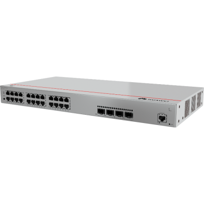 Huawei eKIT S310-24P4S Manage L2+ PoE+ Switch 24*10/100/1000BASE-T ports Downlink 4*GE SFP ports, POE+(400W) Built-in AC power