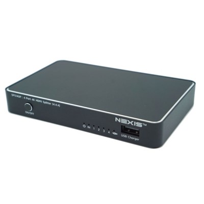 NEXIS SP514UP 1 X 4 HDMI 2.0 SPLITTER 4K (4:4:4) WITH USB CHARGER