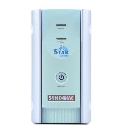 SYNDOME STAR-1000 UPS 1000VA/600W, Line Interacitbe with Stabilizer, Universal Socket 4 Outlet (ส่งฟรีทั่วประเทศ)
