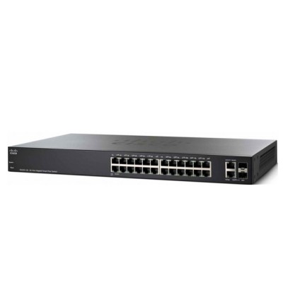 Cisco SG220-26 Switch 26-Port Gigabit Smart Managed, 2-Port Gigabit RJ45/SFP Combo, Spanning Tree/Link Aggregation/VLAN Support