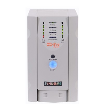 SYNDOME SZ-1001 PRO UPS 1000VA/800W, Line Interacitbe with Stabilizer, Universal Socket 5 Outlet (ส่งฟรีทั่วประเทศ)