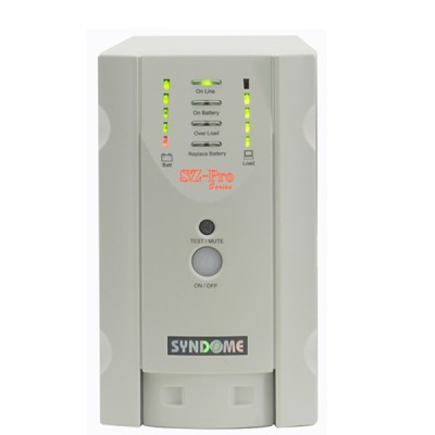 SYNDOME SZ-1201 PRO UPS 1200VA/960W, Line Interacitbe with Stabilizer, Universal Socket 5 Outlet (ส่งฟรีทั่วประเทศ)
