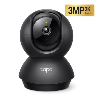 tp-link Tapo C211 3MP Indoor Pan/Tilt 2K Ultra-High-Definition Video Home Security Wi-Fi Camera, Two-Way Audio, IR LED (30 ft / 10 m), Black Colour