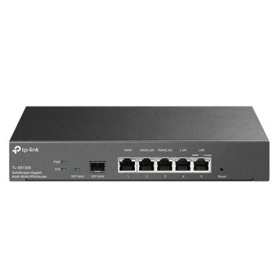 tp-link TL-ER7206 SafeStream Gigabit Multi-WAN Load balance VPN Router (Up to 4 WAN Ports), Omada SDN Centralized Cloud Management