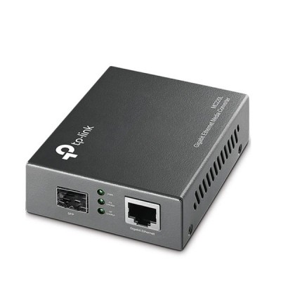 tp-link MC220L Gigabit SFP Media Converter, SFP Slot Supporting MiniGBIC, 1-Port RJ45, 1-SFP Slot (Blank), Multi/Single-mode Support, Indoor Only