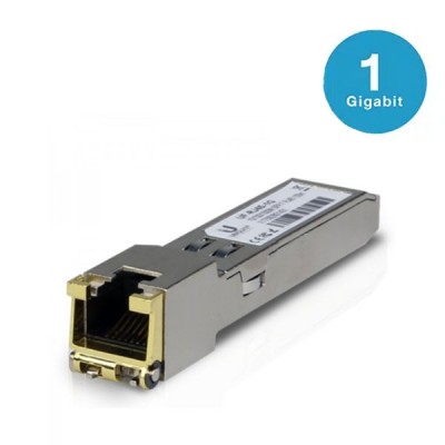 Ubiquiti UACC-CM-RJ45-1G SFP to RJ45 adapter Transceiver Copper SFP Module 1 Gbps, up to 100 m.