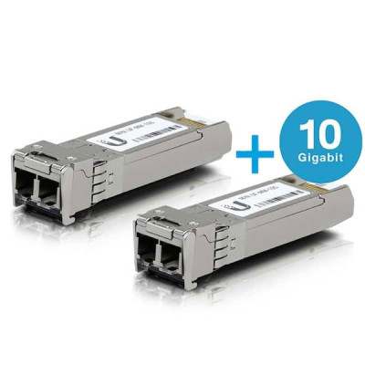 UBiQUiTi UACC-OM-MM-10G-D Multi-Mode Optical 10G SFP Module, 850 nm Duplex LC UPC Connector, 300 Meter ( Pack 2 Pcs.)