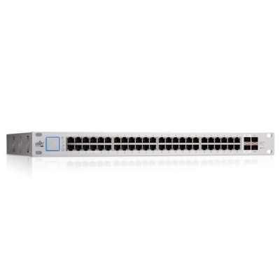 Ubiquiti US-48-750W UniFi Switch PoE 48-Port Gigabit Managed 802.3af/at PoE+ or 24V passive PoE, 2-Port SFP+, 2-Port SFP, Enclosure SGCC Steel, Rack mount 1U