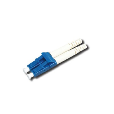 Link UF-0002DSM LC Duplex Singlemode, Blue, Zirconia Fiber Optic Connector, Beige Boot 0.9 mm, 3.0 mm diameter Cable
