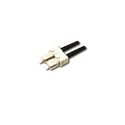 Link UF-0006  SC Duplex Multimode, Zirconia Fiber Optic Connector, Black Boot 0.9, 3.0 mm diameter Cable