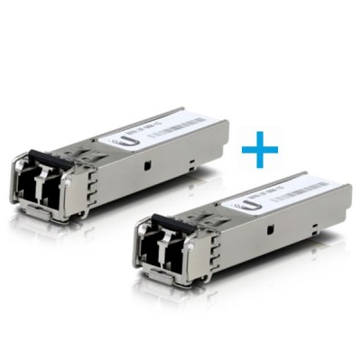 UBiQUiTi UFiber UF-MM-1G SFP 1.25G Transceiver Module, 850 nm Duplex LC Connector, 550 Meter Multi-Mode (2-Pack)
