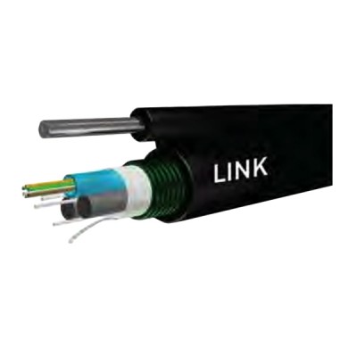 Link UFC9512MDA Fiber Optic 12 Core OS2 9/125 μm Single-Mode, 3 Twisted Tube, Solid Drop Wire, Armored, TOT Approve