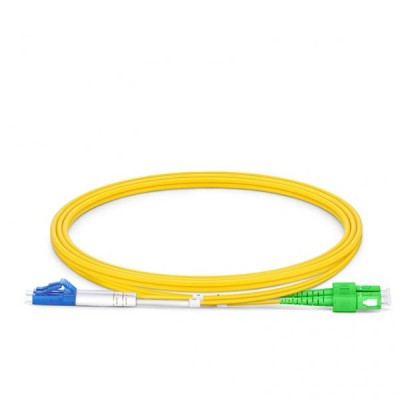 Link UFP962D38-03 Fiber Optic SC-LC Patch cord OS2, APC-UPC , Duplex Single-mode, (3.0 mm Jacket) / APC-UPC, Lengths 3 m.
