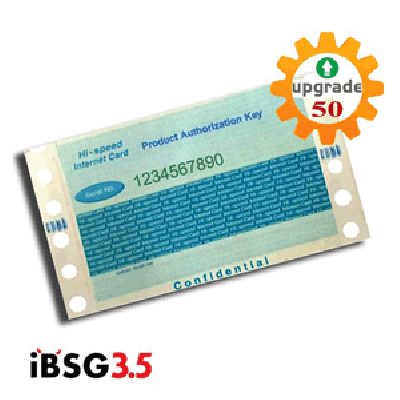 iBSG 3.5_50 Add on iBSG3.5 Enterprise, L3 Authentication, 50 User Concurrent Upgrad License for Software and THE BOX