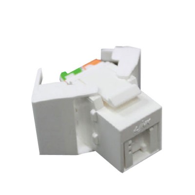 Link US-1006TFAS CAT 6 RJ45 Modular Jack Unshield, Auto Shutter