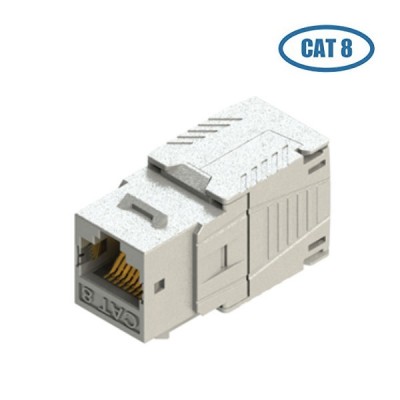 Link US-1044TF CAT 8 RJ45 Modular Jack Shield Connector, Tool Free
