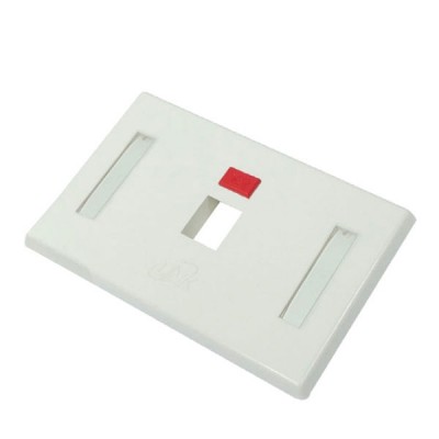Link US-2001AWH Face Plate 1 Port With Icon & Lable ID, White color