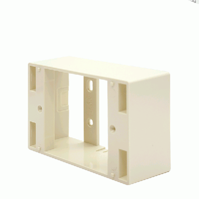 Link US-2015 Plastic Wall Box 2" x 4" Depth 38 mm. Ivory Color
