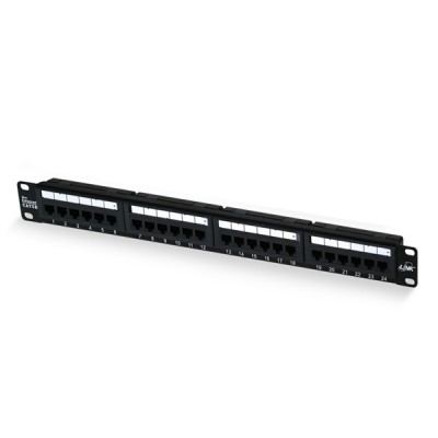 Link US-3024 CAT 5E Patch Panel 24 Port, 1U Rack Mount Support, w/Support *จัดส่งฟรี เขต กทม.และปริมณฑล