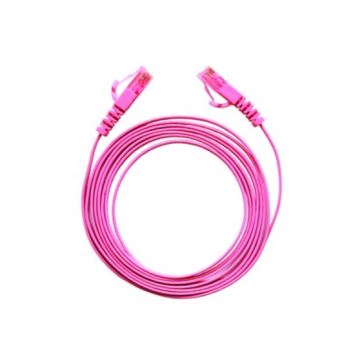 Link US-5045-7 CAT 5E RJ45-RJ45 Flat Patch Cord Cable 5 M. (Star Pink)