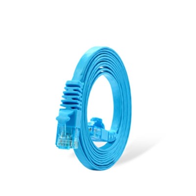 Link US-5143-8 CAT 6 Flat Patch Cord Cable 3 M (Light Blue)