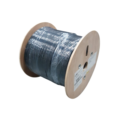 Link US-9138EF Indoor CAT 6 Extra Flex Cable for elevator installations, Bandwidth 250MHz, Special for wiring within the elevator shaft. Black, 305M./Roll