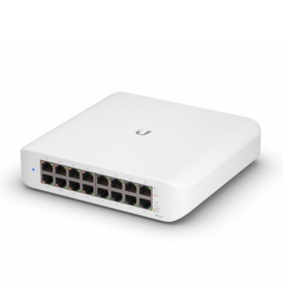 Ubiquiti UniFi Switch Lite 16 PoE (USW-Lite-16-POE) 16-Port L2-Managed Gigabit Switch, with 8 Port PoE+ IEEE 802.3af/at Total PoE Wattage of 45W