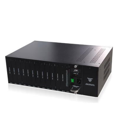 Link UT-3012 12 SLOT Rack Mount Media Converter CHASSIS with AC Power 3U
