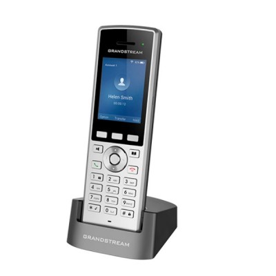 Grandstream WP822 Cordless Wi-Fi IP Phone, 2 SIP Accounts 2 lines, Dual-band Wi-Fi, HD voice, 2000mAh battery
