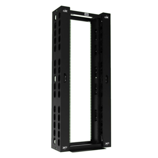 Link CN-61142FTR 19” FTTR Main Distribution Frame 42U, Complate Set FTTR MDF w/2 Vertical Management and Steel Base (55 x 30 x 207), Black *จัดส่งฟรีเขต กทม.และปริมณฑล