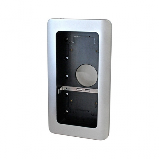 Grandstream GDS series In-Wall Mounting Kit is available for use with the GDS3710 and GDS3705 to be mounted ﬂushed within a wall rather on the surface of the wall