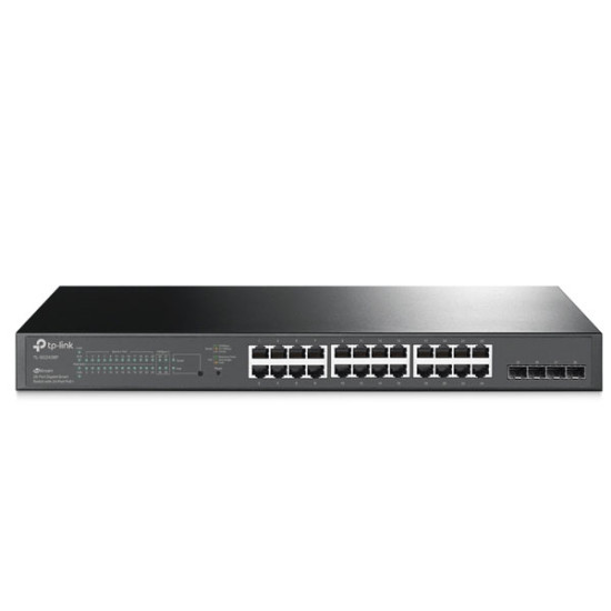 tp-link TL-SG2428P 28-Port JetStream Gigabit L2 Smart Switch with 24-Port PoE+ (802.3at/af) Power Budget 250 W, + 4 Gigabit SFP Slots, Omada Centralized Cloud Management, Rack-Mountable Steel Case