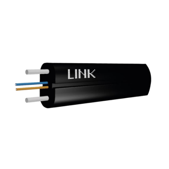LINK UFH9221-1 Fiber Optic FTTR OVAL 1C, Super-S Series Cable LSZH (Distribution) 100 M. /Box