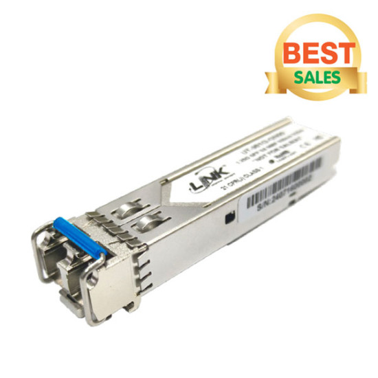 Link UT-901G-LC10 1.25G SFP Transceiver Module LX Single-Mode (SM) 1310nm, Duplex LC Connector, 10 Km. (Cisco, TP-Link, MikroTik & Other Compatible)