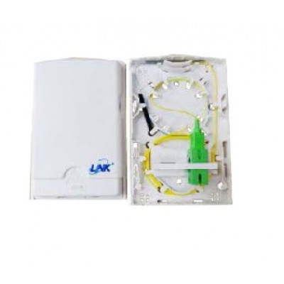 Link UFH3022 Smart FTTH (Fiber optic To The Home) Housing Outlet for 2x SC Simplex, Outlet เปล่า, ฝาสไลด์ได้