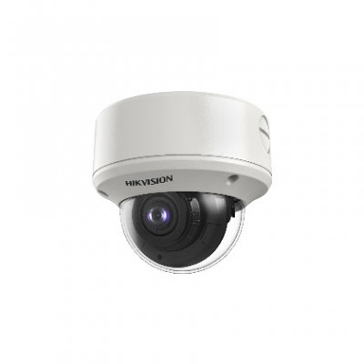 HIKVISION DS-2CE56D8T-AVPIT3ZF Analog Ultra-Low Light, EXIR 2.0 Dome IK10 Camera, 2.7mm - 13.5mm motorized auto lens, 2 MP high performance CMOS, 1920 × 1080 resolution, 130db true WDR, Smart IR, up to 60m IR distance, Water and dust resistant		