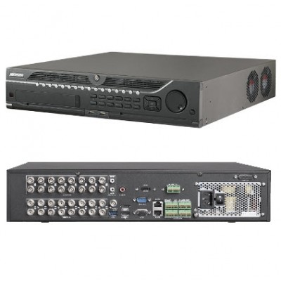 HIKVISION DS-9016HTHI-K8 Turbo 8TB 16 channel DVR, 4K, 2U, 16-ch analog, 18/34-ch IP (up to 12MP), 1080P,  8 HDD SATA Interface, RAID support, H.265 Pro+,  CCTV POS integration recording support