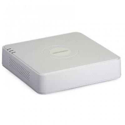 HIKVISION iDS-7104HQHI-M1/S Turbo ACUSENSE DVR, Mini Size, 4-ch analog, up to 6-ch IP camera input (up to 6 MP), 1080P, 1 HDD SATA mini size, H.265, Audio via coaxial cable