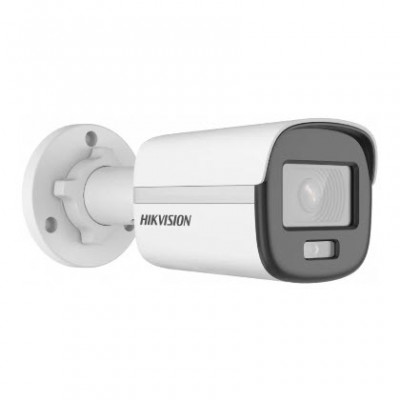 HIKVISION DS-2CE10KF0T-FS Mini Bullet Camera 3K ColorVu,  2.8 mm, 3.6 mm fixed focal lens. 5 MP high performance CMOS, 2960 x 1665 resolution 24/7 color imaging with F1.0 aperture.  White Light Range 20M High quality audio, Built-in mic. Water and dust re