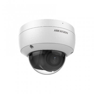 HIKVISION DS-2CD2143G2-I(S) AcuSense 4MP Dome Network Camera, Fixed focal lens, 2.8 and 4mm optional, 2688 × 1520 resolution,  Focuses on Smart Human/Vehicle Detection, Water and dust resistant IP67, IK10 Support microSD card up to 256 GB Audio and alarm 