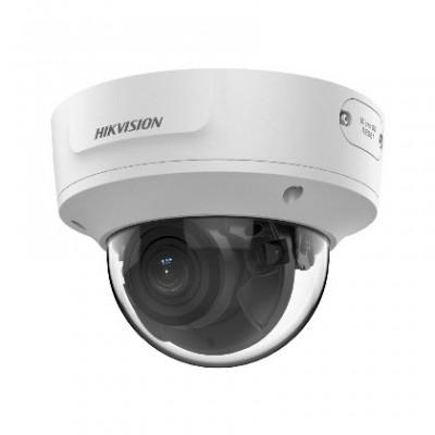 HIKVISION DS-2CD2723G2-IZS Motorized 2MP AcuSense Dome Network Camera, Varifocal motorized lens 2.8 - 12mm, Resolution 1920 × 1080 Smart Human/Vehicle Detection, H.265+ Compression Technology, Water and dust resistant IP67, IK10 Support microSD card up 