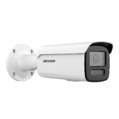 HIKVISION DS-2CD2T23G2-2I/4I AcuSense 2MP Bullet Network Camera, Fixed focal lens, 2.8, 4, and 6 mm optional, Resolution 1920 × 1080 Smart Human/Vehicle Detection, H.265+ Compression Technology, Water and dust resistant IP67, Support microSD card up to 